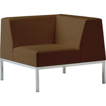 โหลดรูปภาพลงในโปรแกรมดูแกลเลอรี TRUSCO โซฟารับแขก 1 ที่นั่ง เข้ามุม สีน้ำตาล
