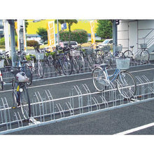 โหลดรูปภาพลงในโปรแกรมดูแกลเลอรี DAIKEN แร็คจักรยานแบบแบน ใส่ล้อหน้า ขาตั้งจักรยาน 4 ตัว ระยะพิทช์ 400
