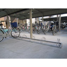 โหลดรูปภาพลงในโปรแกรมดูแกลเลอรี DAIKEN แร็คจักรยานแบบแบนใส่ล้อหน้า ขาตั้งจักรยาน 6 ตัว ระยะพิทช์ 600

