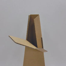 Load image into gallery viewer, TRUSCO Cardboard Safety Cone Width 250mm x Height 693mm Thickness 3mm
