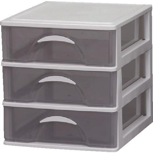 ＩＲＩＳ　２１８６８９　デスクチェスト　ＤＣＦ－４３０　ライトグレー