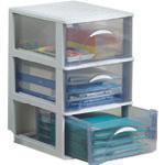 โหลดรูปภาพลงในโปรแกรมดูแกลเลอรี ＩＲＩＳ　２１８６８９　デスクチェスト　ＤＣＦ－４３０　ライトグレー
