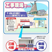 画像をギャラリービューアに読み込む, 新ダイワ　ディーゼルエンジン発電機（三相・単相同時出力）
