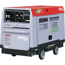 画像をギャラリービューアに読み込む, 新ダイワ　ディーゼルエンジン溶接機・兼発電機　４００Ａ　車輪付き
