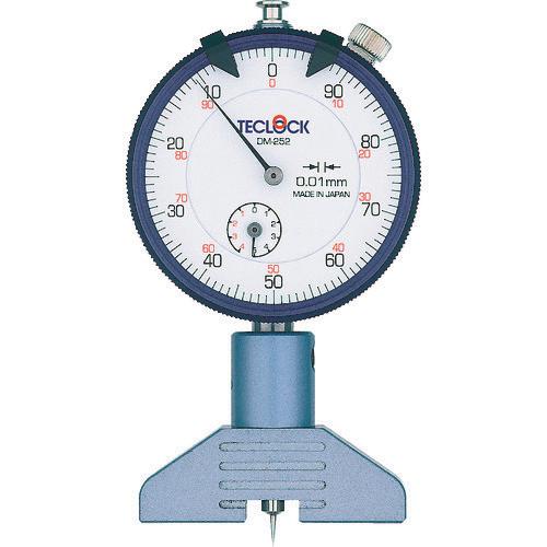 TECLOCK Dial Depth Gauge Measuring Range Concave 0-5 / Convex 0-4mm