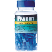 画像をギャラリービューアに読み込む, パンドウイット　圧着端子　差込型完全絶縁　メス型　　ＡＷＧ１６～１４　青　（１００個入）
