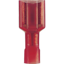 画像をギャラリービューアに読み込む, パンドウイット　圧着端子　差込型完全絶縁　メス型　　ＡＷＧ２２～１８　赤　（１００個入）
