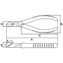 画像をギャラリービューアに読み込む, スリーピークス　斜ニッパ（穴無）　１５０ｍｍ
