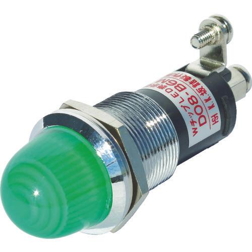 サカズメ　ランプ交換型ＬＥＤ表示灯（ＡＣ／ＤＣ２４Ｖ接続）　緑　Φ１６