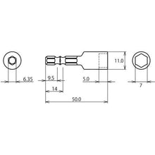 Tải hình ảnh vào trình xem thư viện, Ổ cắm Ebi Strok Hex Setter có mặt đối diện nam châm 7mm
