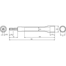 Load image into gallery viewer, Shrimp rock light tempura socket opposite side 17mm x 700mm
