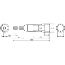 Load image into gallery viewer, Ebisuto lock STANDARD socket high durability type dodecagonal opposite side 21mm
