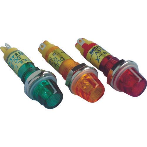 サカズメ　防水・防滴（ＩＰ６５）超高輝度ＬＥＤ表示灯ＤＵＬ－７Ｈ－ＩＰ　緑φ７