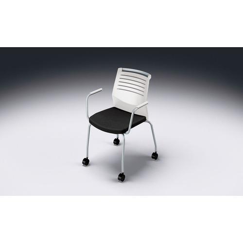 เก้าอี้ประชุม Nike (แบบ 4 ขามีล้อ) (มีศอก)