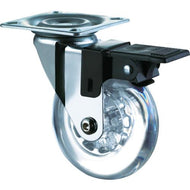 SAMSONG design clear caster "Emma" plate with flexible stopper