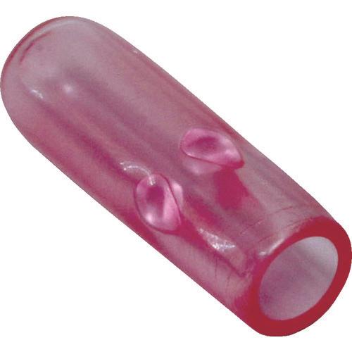 ニチフ　ＥＮＤキャップ　リングスリーブ用絶縁キャップ　小　赤透　（１００個入）