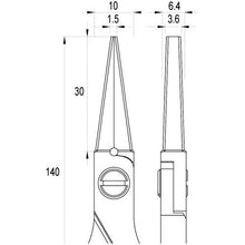 将图像导入到图库查看器中idealtek ESD 精密钳子直/扁长 140mm 带锯齿
