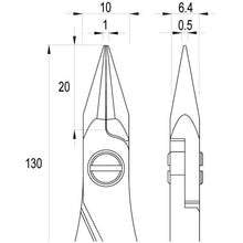 画像をギャラリービューアに読み込む, ｉｄｅａｌｔｅｋ　ＥＳＤ精密プライヤー　半丸　１３０ｍｍ
