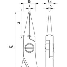 Tải hình ảnh vào trình xem thư viện, idealtek Kìm Chính Xác ESD Tròn 135mm
