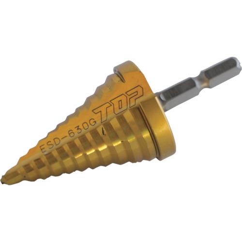 ＴＯＰ　電動ドリル用ステップドリル　１１段　６～３０ｍｍ　ゴールドタイプ