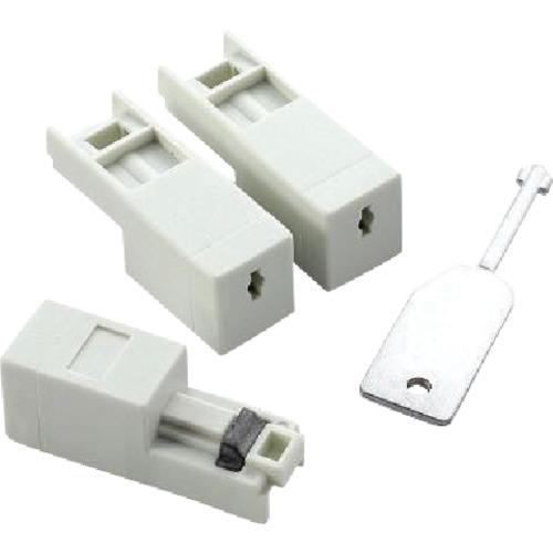 ความปลอดภัยเครือข่าย ELECOM แจ็คตัวเชื่อมต่อ RJ45 3 ตัวป้องกันพร้อมกุญแจ