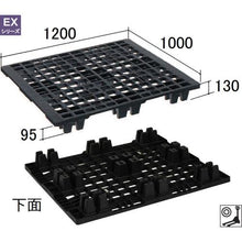 Load image into gallery viewer, NPC export packing plastic pallet EX-1210 nesting skid black
