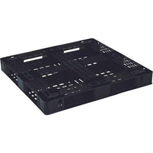 Load image into gallery viewer, NPC export packing plastic pallet EXA-1111 single-sided four-way insertion black
