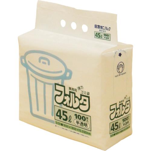 SANIPAK F-4H Kanyu Packing Forta 45L White translucent (1 bag (PK) = 100 pieces)