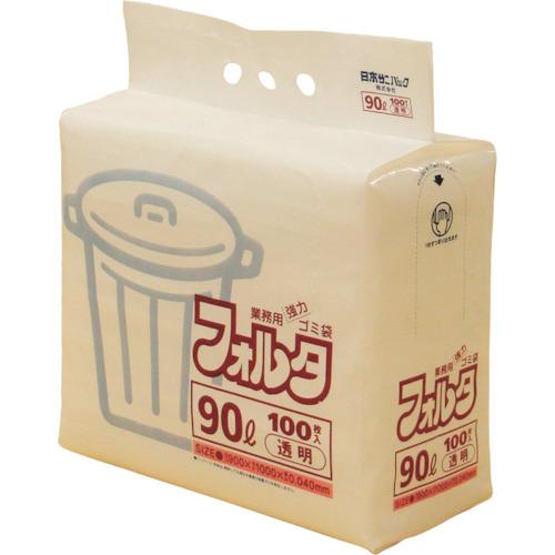 SANIPAK F-9C Kanyu packaging 90L transparent (1 bag (PK) = 100 pieces)
