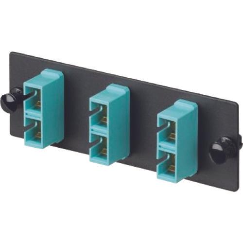 パンドウイット　光ファイバー　ＳＣアダプタパネル　デュプレックス　６芯　ＯＭ４　１個入り　ＦＡＰ３ＷＡＱＤＳＣＺ