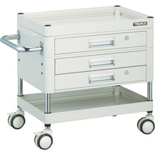 Load image into gallery viewer, TRUSCO Falcon wagon with drawer 600X400 urethane twin wheels YG color

