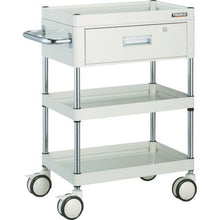 Load image into gallery viewer, TRUSCO Falcon wagon with 1 drawer 750x500 U twin wheels YG color
