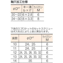 画像をギャラリービューアに読み込む, カタヤマ　ＦＢスプロケット５０　歯数２４　外径１３０　軸穴径３２

