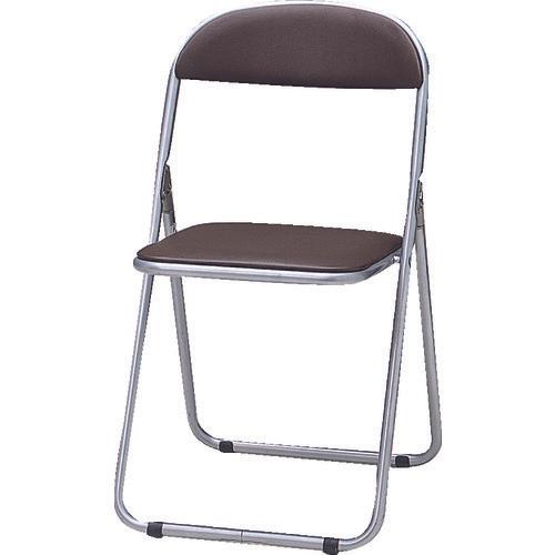 ทรุสโก้ เก้าอี้ท่อพับเบาะหนังยูรีเทน สีน้ำตาล