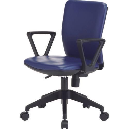 ทรุสโก้ เก้าอี้สำนักงานแบบกระจายแรงกดทับ เบาะหนังไวนิล มีข้อศอก สีกรมท่า