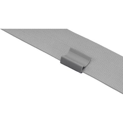 パンドウイット　フラットケーブル固定具　ゴム系粘着テープ付き　グレー（１００個）