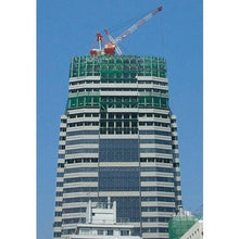 画像をギャラリービューアに読み込む, ＴＲＵＳＣＯ　防炎建築養生ネット緑１．８Φ　幅５ｍ×１０ｍ　目合１５　角目ラッセル　仮認
