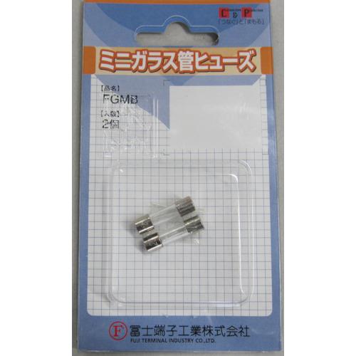 冨士端子　ガラス管ヒューズ　（２個入）　１０Ａ　５．２×２０ｍｍ