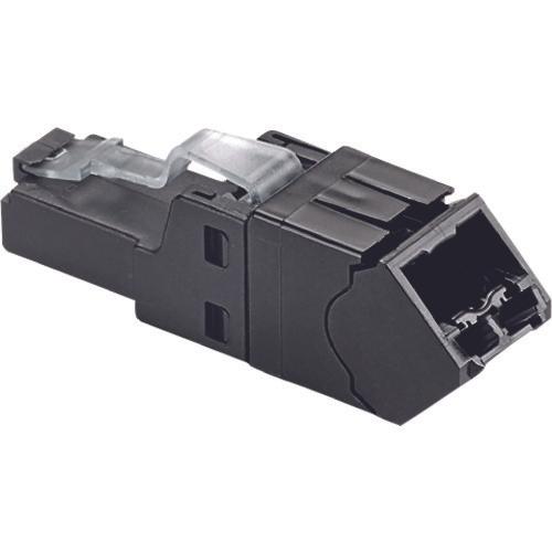 パンドウイット　ＬＡＮコネクタ　ＣＡＴ６Ａ　簡単成端モジュラープラグアングルタイプ　１０個入り　ＦＰＵＤ６Ｘ８８ＭＴＧ－Ｘ