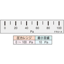 画像をギャラリービューアに読み込む, マノスター　微差圧計　マノスターゲージ　＜パネル横目盛形＞　計測範囲０～１００Ｐａ
