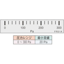 画像をギャラリービューアに読み込む, マノスター　微差圧計　マノスターゲージ　＜パネル横目盛形＞　計測範囲０～３００Ｐａ
