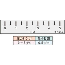 画像をギャラリービューアに読み込む, マノスター　微差圧計　マノスターゲージ　＜パネル横目盛形＞　計測範囲０～５ｋＰａ
