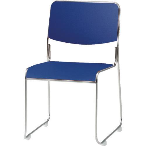 TOKIO เก้าอี้สแต็ค ขาสแตนเลส ชนิดหนังไวนิล สีคราม