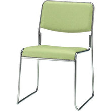 โหลดรูปภาพลงในโปรแกรมดูแกลเลอรี TOKIO เก้าอี้ซ้อน ขาสแตนเลส ชนิดหนังไวนิล สีเขียวใบไม้
