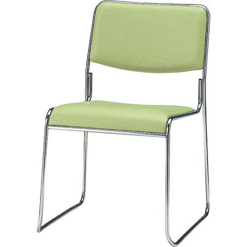 TOKIO เก้าอี้ซ้อน ขาสแตนเลส ชนิดหนังไวนิล สีเขียวใบไม้