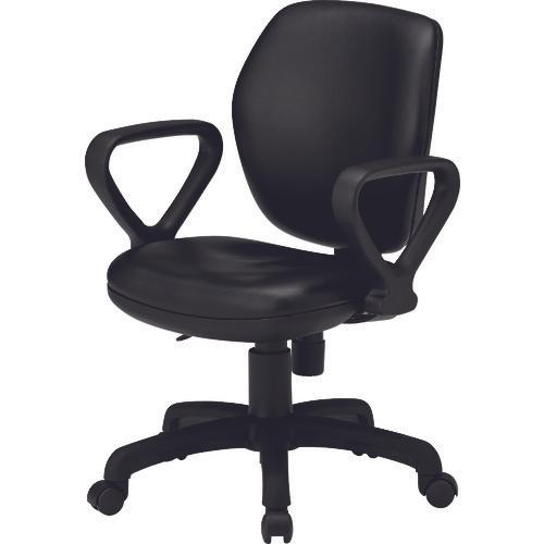 TOKIO เก้าอี้สำนักงาน FS T-77L มีข้องอ สีดำ (หนัง)