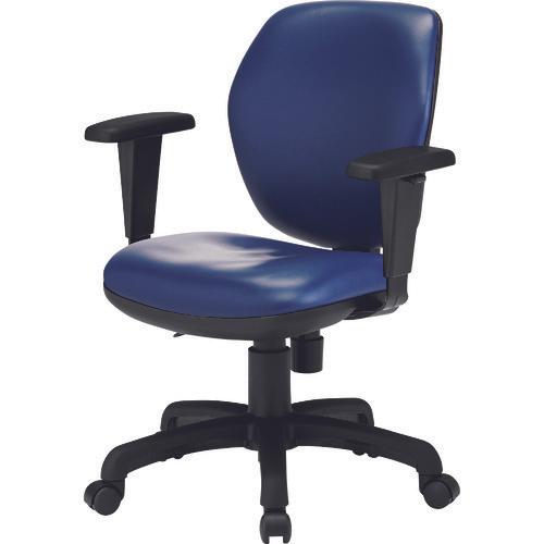 TOKIO เก้าอี้สำนักงาน FS T-77L T ข้องอติด สีกรมท่า (หนัง)