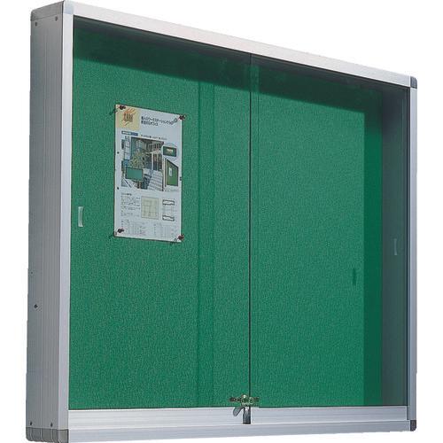 TRUSCO กระดานประกาศกลางแจ้ง กรอบอลูมิเนียมสีเงิน 1830X100X930 แบบติดผนัง