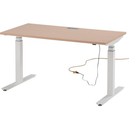 TOKIO โต๊ะทำงานยกไฟฟ้า หน้ากว้าง 1350 x ลึก 700 x สูง 650-1250 มม. สีธรรมชาติ