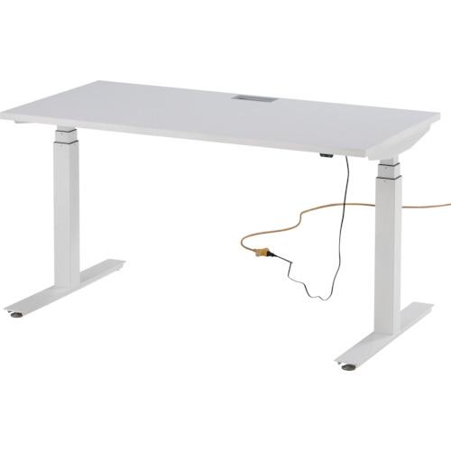 TOKIO โต๊ะทำงานยกระดับไฟฟ้า หน้ากว้าง 1350 x ลึก 700 x สูง 650-1250 มม. สีขาว